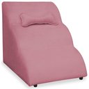 Ver imagem 1 de Escada Pet 46cm Estofada para Cachorro Nuvem R01 Veludo Rosa - Annie Decor