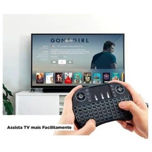 Mini Teclado Sem fio Iluminado Touch 3 Cores Led Tv box, Ps4, xbox,