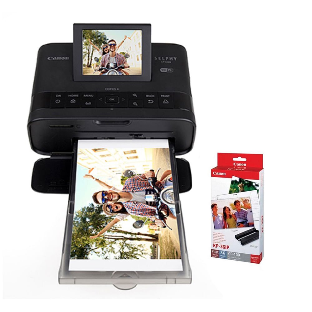 Impressora Fotográfica Canon Selphy Cp1300 com Wi-Fi + Kit Toner e Papéis Fotográficos