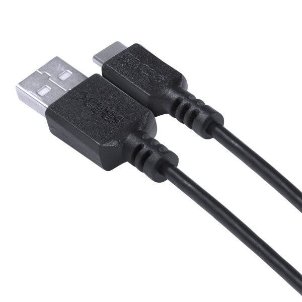 CABO PARA CELULAR SMARTPHONE USB A 2.0 PARA USB TIPO C 1 METRO PRETO - PUACP-01 - 5