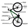 Bicicleta Mtb Legend Aro 29 Suspensão Freio a Disco Quadro 19" 21V Alumínio Preto/Verde South Bike - 2