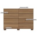 Ver imagem 4 de Cômoda Demóbile Sintra 8 Gavetas 136cm - Amendola Touch