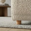 Ver mais imagens de Sofá Modular 2 Lugares Block 148 cm Pes Madeira Boucle Tce 1010 Moll