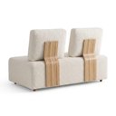 Ver imagem 7 de Sofá Modular 2 Lugares Block 148 cm Pes Madeira Boucle Tce 1010 Moll