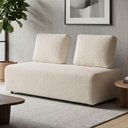 Ver imagem 2 de Sofá Modular 2 Lugares Block 148 cm Pes Madeira Boucle Tce 1010 Moll