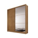 Ver imagem 2 de Guarda Roupa Casal 2PTS 3GAV C/Espelho Thor Plus 1600 Novo Horizonte Cumaru