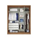 Ver imagem 4 de Guarda Roupa Casal 2PTS 3GAV C/Espelho Thor Plus 1600 Novo Horizonte Cumaru
