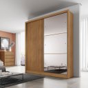 Ver imagem 1 de Guarda Roupa Casal 2PTS 3GAV C/Espelho Thor Plus 1600 Novo Horizonte Cumaru