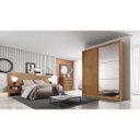 Ver imagem 3 de Guarda Roupa Casal 2PTS 3GAV C/Espelho Thor Plus 1600 Novo Horizonte Cumaru