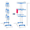 Ver imagem 6 de Varal de Roupa Aço Galvanizado Dobrável Vertical