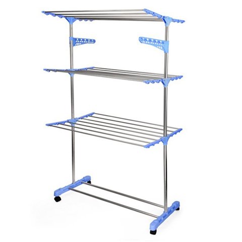 Varal de Roupa Aço Galvanizado Dobrável Vertical