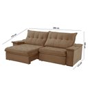 Ver imagem 6 de Sofá Lua Veludo 02 Módulos 120 Cm B25cm Meu Sofá Online