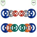 Ver imagem 3 de Kit Musculação com Suporte + 40 Kg de Anilhas Emborrachadas com Barras