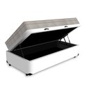 Ver imagem 3 de Cama Box Baú Airtech Solteiro + Colchão de Molas Ensacadas - Ortobom - Spring - 88x188x67cm