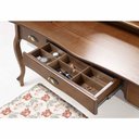 Ver imagem 2 de Penteadeira Love com Banqueta - 1045 Mmj-lz Lz-imbuia Lztec02cort-linho Bege