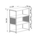 Ver imagem 6 de Conjunto para Sala Estilo Industrial: 1 Rack, 1 Estante, 1 Aparador