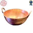 Ver imagem 2 de Tacho em Cobre Puro Artesanal Alças em Bronze - 5 Litros