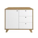 Ver imagem 4 de Balcão Lugano 1 Porta e 3 Gavetas - Olmo/branco