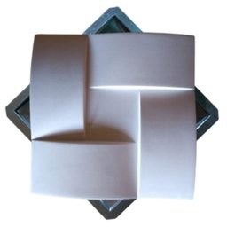 Molde Abs 2Mm Gesso 3D Ou Cimentícia Modelo Trançadão 39X39 - 1