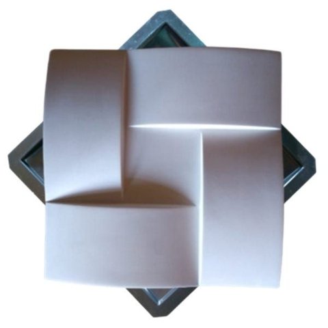 Molde Abs 2mm Gesso 3d ou Cimentícia Modelo Trançadão 39x39