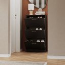 Ver imagem 6 de Armário para Sapatos Branco 3 Portas Basculantes Sapateira Slim até 20 Pares Funcional