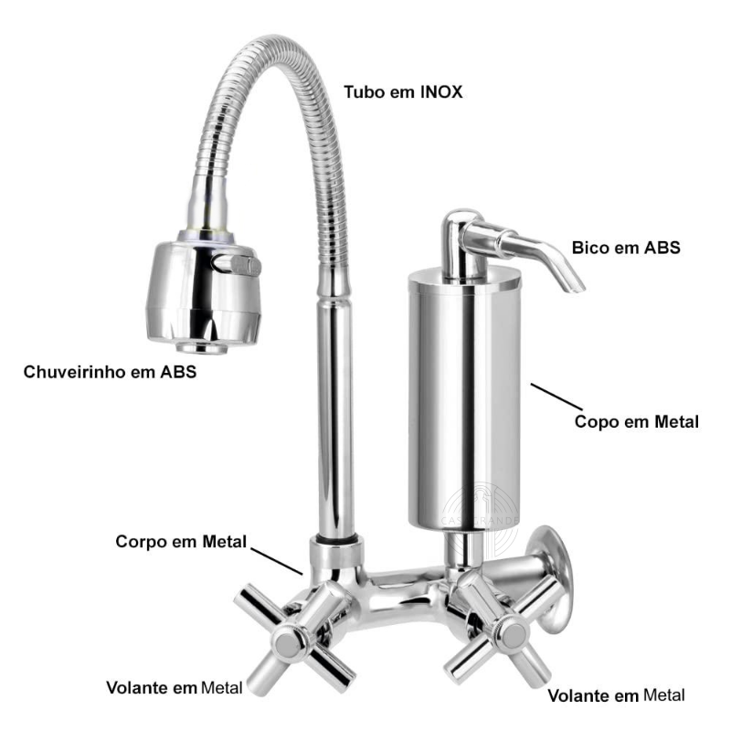 Torneira Gourmet com Filtro Inmetro: Água Pura e Estilo para Sua Cozinha! - 2