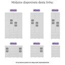 Ver imagem 2 de Guarda-roupa Infantil 122cm com Vidro 4 Portas e 2 Gavetas Serena Multimóveis Mp4432 Branco