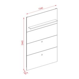 Estante Silverstone Para TV até 65 Polegadas Jade Oliva - Madetec - 7