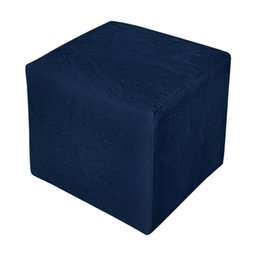 Poltrona Amamentação com Balanço e Puff Luxo Suede Manuela:Azul Marinho - 7