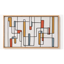 Ver imagem 2 de Quadro Decorativo N°101 85x50cm - Panorâmico Linhas Geométricas Bauhaus - Rollflex