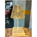 Ver imagem 3 de Luminária Nero de Mesa Mdf Laminado Freijó 31cm X 17cm Ofertamo