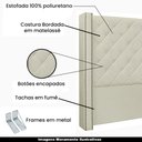 Ver imagem 3 de Cabeceira Decorativa King Size 2,19M Loewe PU Marfim - Gran Belo