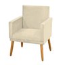 Poltrona para Penteadeira Camarim Nina Tecido Sintu00e9tico Bege Decorativa - 2