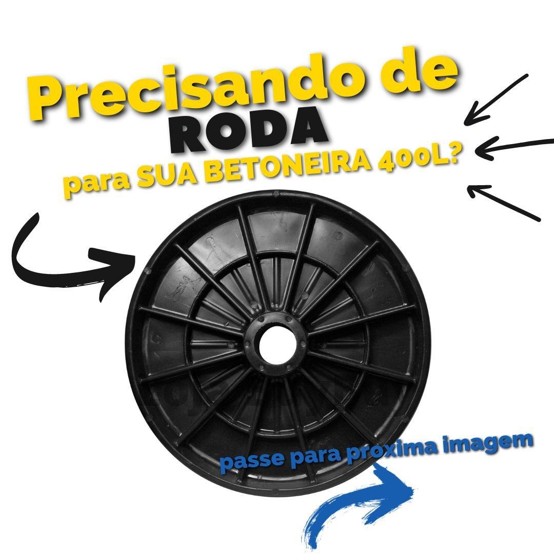 Roda Betoneira Plástica 400 Litros Csm 01 Traço - 2