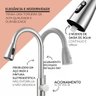 Cuba Cozinha Gourmet Aço Inox 304 e Torneira Extensível Inox - 3