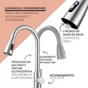 Ver imagem 3 de Cuba Cozinha Gourmet Aço Inox 304 e Torneira Extensível Inox