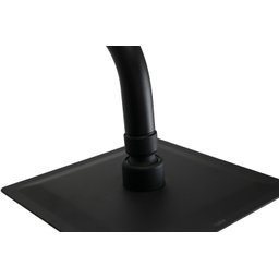 Ducha Inox 15x15 Cm Preto Fosco Quadrado C/ Cano de Parede - 3