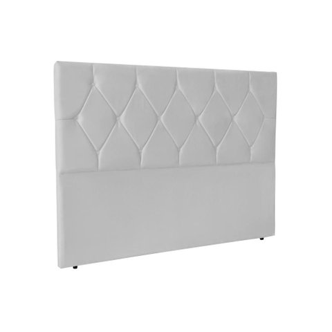 Cabeceira Cama Box Casal 195 cm Julia - Branco Corino
