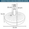 Base para Ombrelone Hdpe Central Rivatti - 3