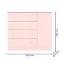 Ver imagem 5 de Kit Quarto de Bebê Doce Sonho com Berço Mini Cama Cômoda Sapateira e Colchão D18 130x70 Movellu
