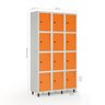 Armário Locker Guarda-volume de Aço 12 Portas com Fecho para Cadeado Vestiário Academia - 2