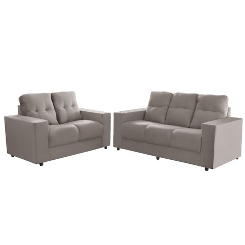 Sofá Roma 5 Lugares, Conjunto 3 e 2 - de Casa Décor e Estofados.