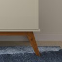 Ver imagem 5 de Aparador Buffet Cantinho de Café 3 Portas Prism Off White e Cinamomo
