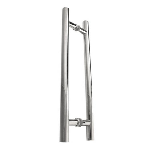 Puxador Inox 304 Polido H Redondo 100x80cm Diâmetro 32mm