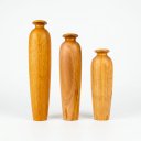 Ver imagem 3 de Trio de Vasos Saara em Madeira Torneada Tom Natural
