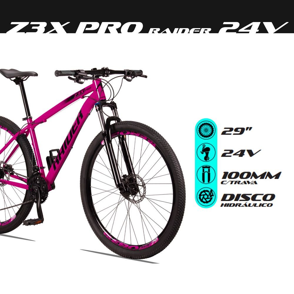 Bicicleta Z3-x Pro Aro 29 Quadro 15 Alumínio 24v Shimano Freio