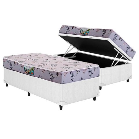 Colchão Herval D28 ST. Louis 17+Baú White 88x188