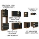 Ver imagem 5 de Armário de Cozinha Planejada 320cm Rustic/Preto Lux Madesa 04