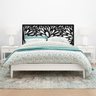 Cabeceira de cama Solteiro Dente de Leão 90x51cm - 9mm:Preto - 1