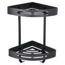 Ver mais imagens de Suporte Organizador de Canto Banheiro Box 2 Prateleiras Resistente Porta Shampoo Condicionador Sabon